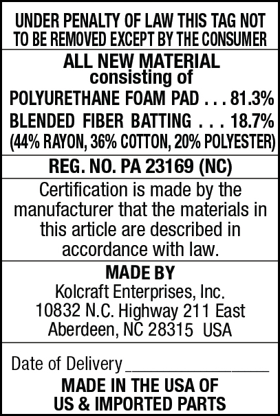 ED802-RCC Label